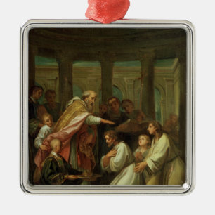 Ornamento De Metal Baptismo de St Augustine