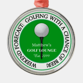 Ornamento De Metal Bar / Lounge de Golfe de Fim de Semana Divertido