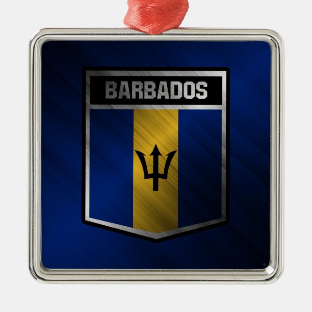 Ornamento De Metal Barbados (Frente)