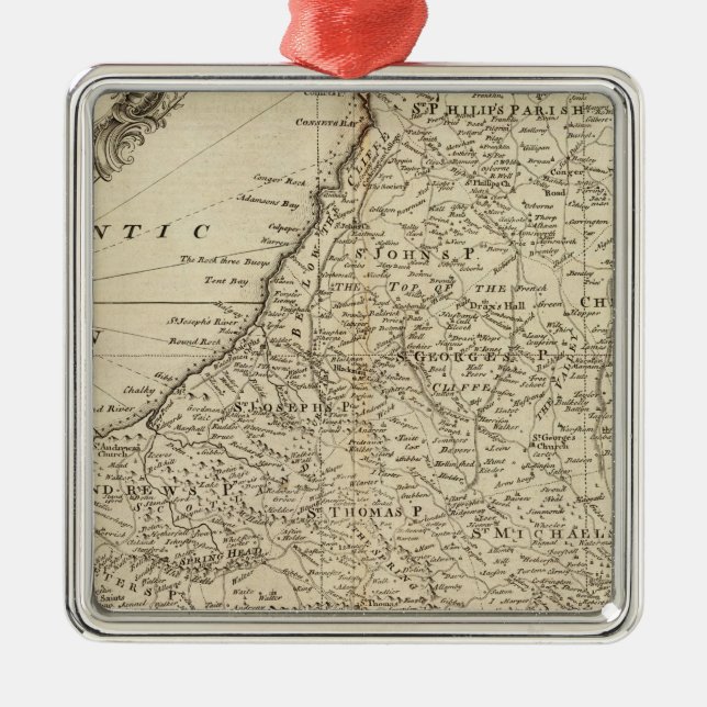 Ornamento De Metal Barbados (Frente)