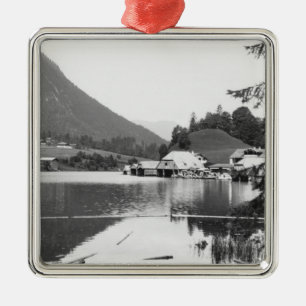 Ornamento De Metal Barcos em Konigssee, c.1910