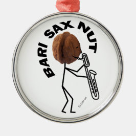 Ornamento De Metal Bari Sax Nut