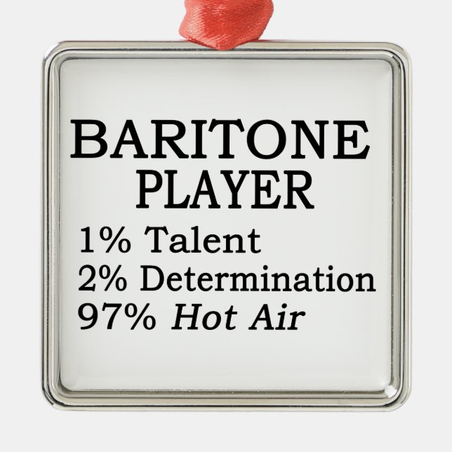 Ornamento De Metal Baritone Hot Air (Frente)