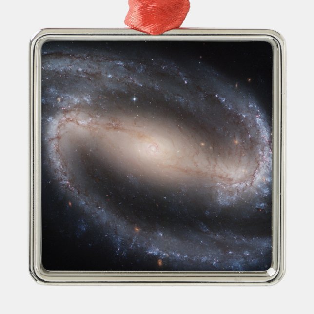 Ornamento De Metal Barred Spiral Galaxy NGC 1300 (Frente)