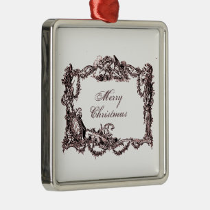 Ornamento De Metal Barroco Versalhes Feliz Natal Weihnachten