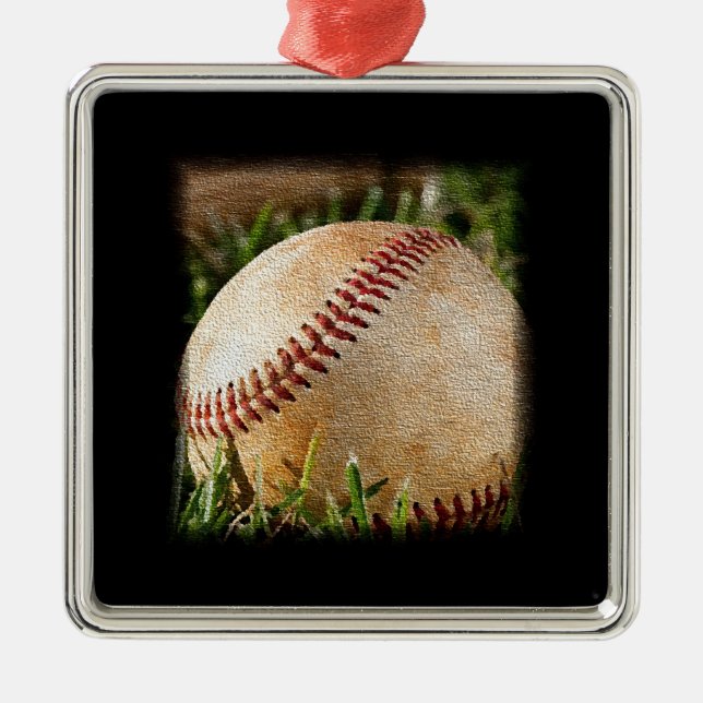 Ornamento De Metal Baseball (Frente)