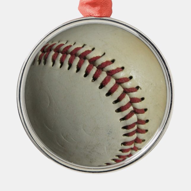 Ornamento De Metal Baseball (Frente)
