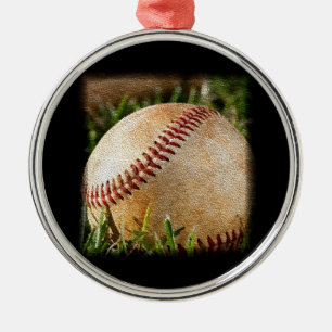 Ornamento De Metal Baseball