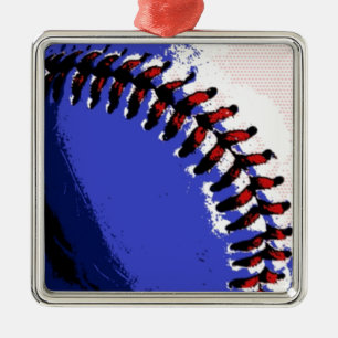 Ornamento De Metal Baseball de pop Art
