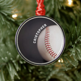 Ornamento De Metal Baseball Personalizado
