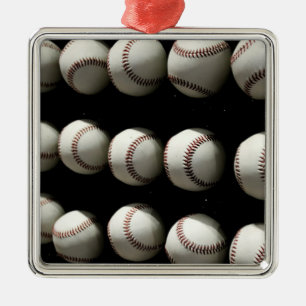 Ornamento De Metal Baseballs