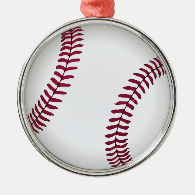 Ornamento De Metal Basebol Personalizado (Frente)