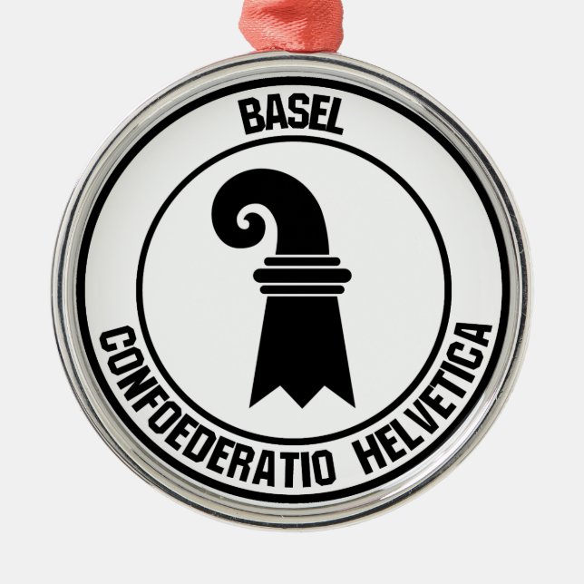 Ornamento De Metal Basileia Round Emblem (Frente)