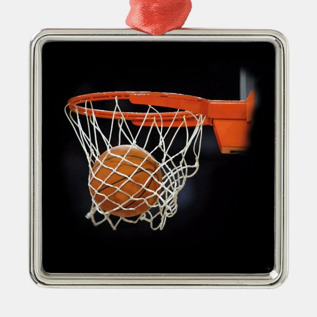 Ornamento De Metal Basquete (Frente)