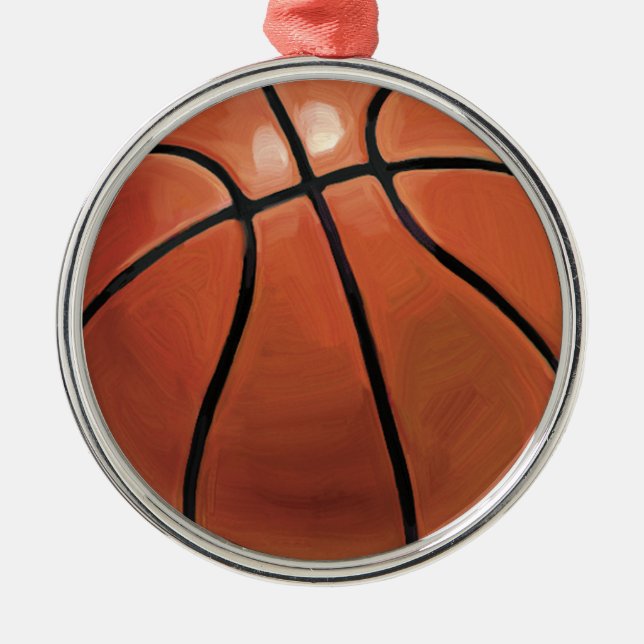 Ornamento De Metal Basquete (Frente)