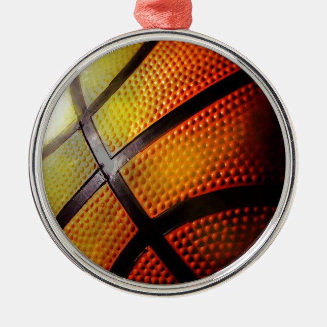 Ornamento De Metal Basquete (Frente)