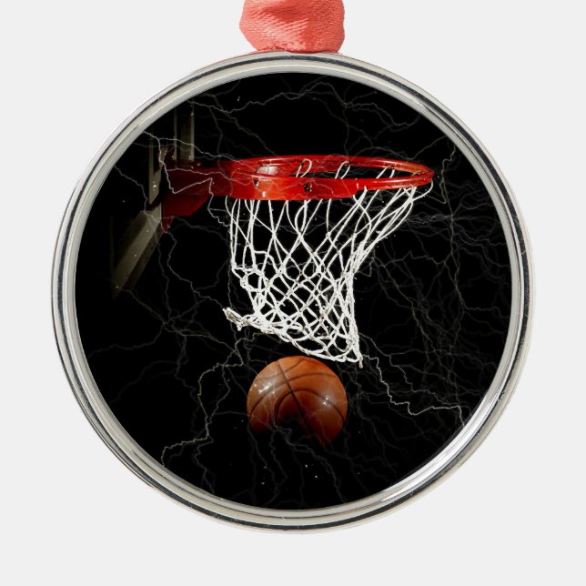 Ornamento De Metal Basquete (Frente)