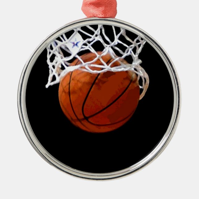 Ornamento De Metal Basquete (Frente)