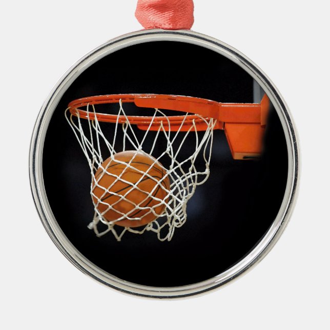 Ornamento De Metal Basquete (Frente)