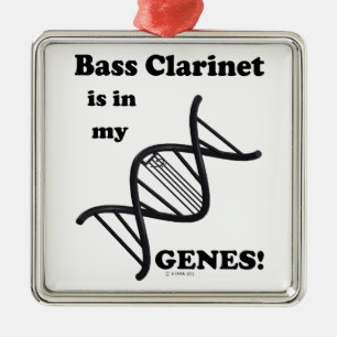 Ornamento De Metal Bass Clarinet em meus Genes