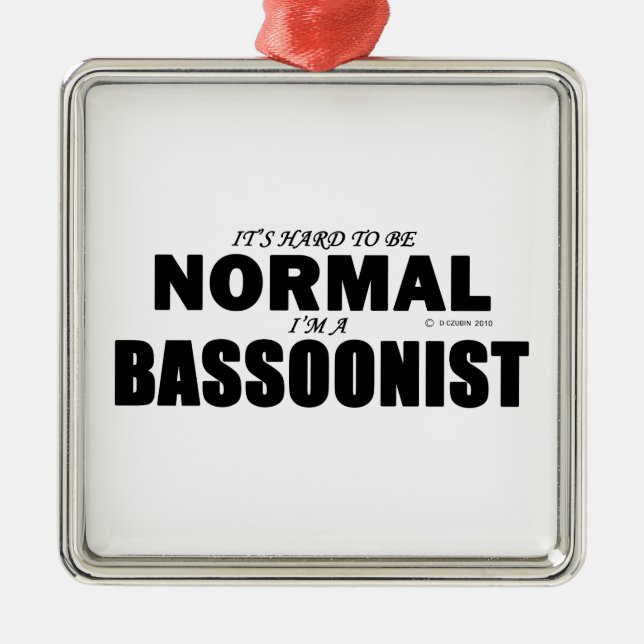 Ornamento De Metal Bassonista Normal (Frente)