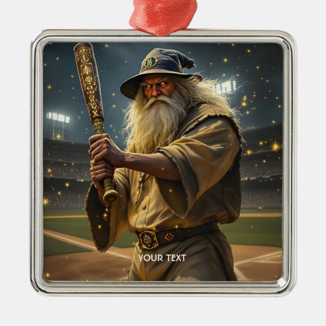 Ornamento De Metal Bat do Feiticeiro Fantasy (Frente)