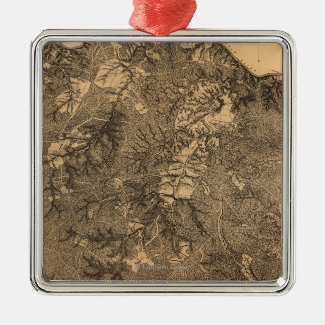 Ornamento De Metal Batalha da região selvagem - guerra civil (Frente)