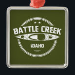 Ornamento De Metal Batalha De Creek Selvagem E Rio Cênico Idaho Kayak<br><div class="desc">Battriek no Sudoeste de Idaho é um afluente de 67 milhas de comprimento do rio Owyhee. Ele flui numa direção geralmente sul através do deserto de Owyhee para encontrar o rio Owyhee a oeste de Riddle, Idaho.</div>