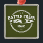 Ornamento De Metal Batalha De Creek Selvagem E Rio Cênico Idaho Kayak<br><div class="desc">Battriek no Sudoeste de Idaho é um afluente de 67 milhas de comprimento do rio Owyhee. Ele flui numa direção geralmente sul através do deserto de Owyhee para encontrar o rio Owyhee a oeste de Riddle,  Idaho.</div>