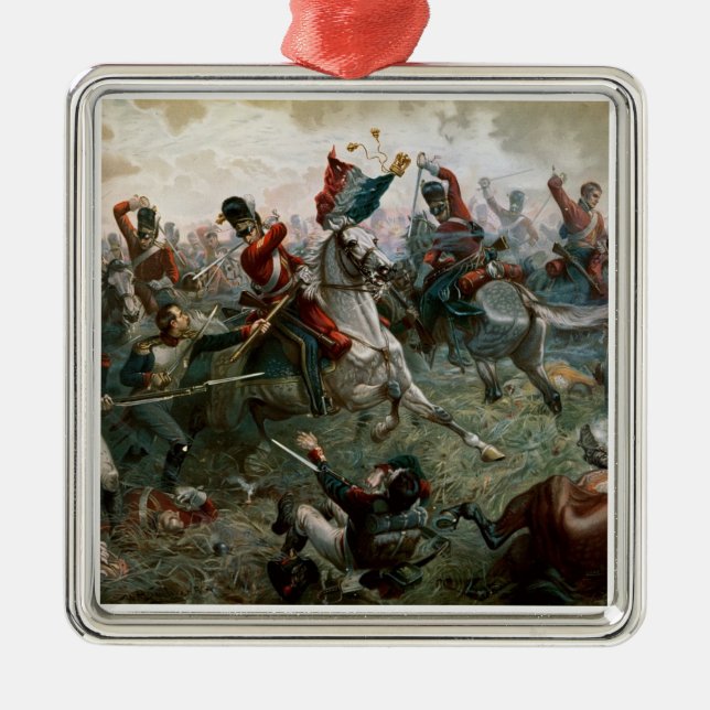 Ornamento De Metal Batalha de Waterloo, o 18 de junho de 1815, 1898 (Frente)