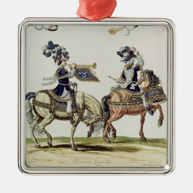 Ornamento De Metal Baterista e trompetista turcos (Frente)