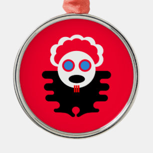 Ornamento De Metal Bauble de olhos azuis da árvore de Tzurs-Ki