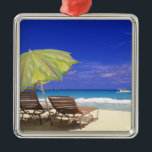 Ornamento De Metal Beach Umbrella, Abaco, Bahamas<br><div class="desc">Beach Umbrella,  Abaco,  Bahamas � Michael DeFreitas / DanitaDelimont.com</div>
