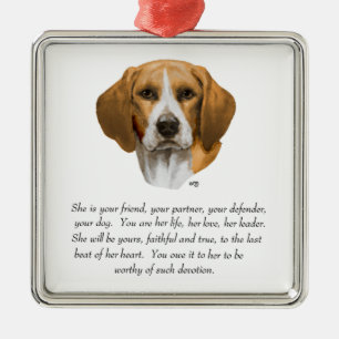 Ornamento De Metal Beagle Keepsaame