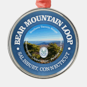Ornamento De Metal Bear Mountain Loop (rd)