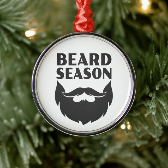 Ornamento De Metal Beard Season (Árvore)