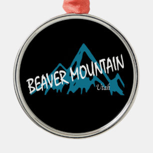 Ornamento De Metal Beaver Mountain Resort Montanhas