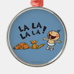 Ornamento De Metal Bebê de canto de Leslie Patricelli com