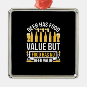 Ornamento De Metal Beer Tem Valor Comida Aniversário