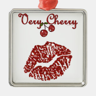 Ornamento De Metal Beijo Cereja RAB Rockabilly