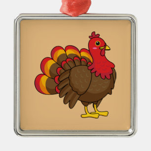 Ornamento De Metal Bela Cartoon Turquia