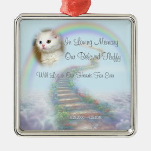 Ornamento De Metal Bela Memorial Personalizada de Gatos ou Cães