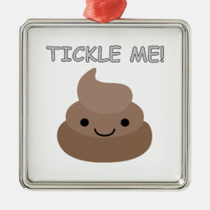 Ornamento De Metal Bela Passagem Para Mim, Poop Emoji