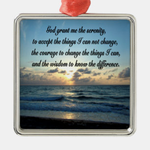 ORNAMENTO DE METAL BELA SERENITY ORAR FOTO OCEANA