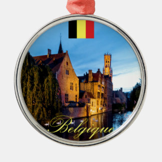 Ornamento De Metal Belga Medieval Bruges - Foto Pro