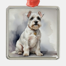 ORNAMENTO DE METAL BELÍSSIMO CACHORRINHO SCHNAUZER
