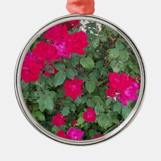 Ornamento De Metal Belos Flores (Frente)