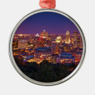 Ornamento De Metal Belvedere Kondiaronk da skyline da cidade de