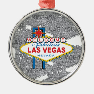 Ornamento De Metal Bem-vindo a Fabulosa Las Vegas