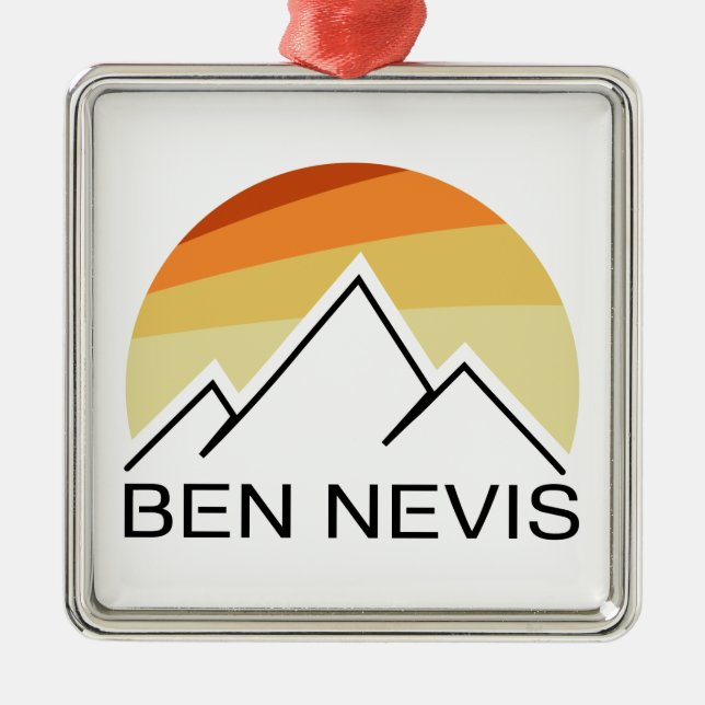 Ornamento De Metal Ben Nevis Retro (Frente)